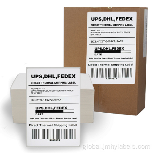 Fanfold Label Fanfold 4x6 direct thermal shipping labels Factory